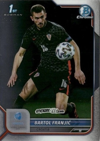 Cromo Bartol Franjic - Bowman Chrome Road To Uefa U21 Euros 2022 n. 63 - Topps