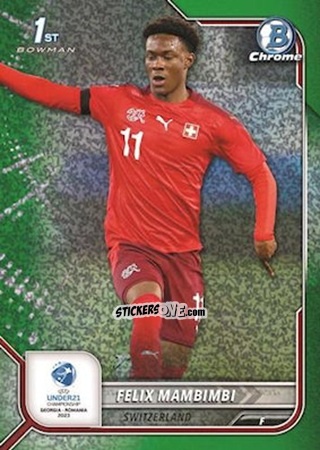 Cromo Felix Mambimbi - Bowman Chrome Road To Uefa U21 Euros 2022 n. 65 - Topps