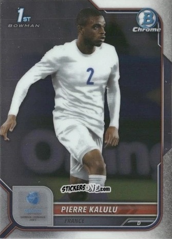 Figurina Pierre Kalulu - Bowman Chrome Road To Uefa U21 Euros 2022 n. 66 - Topps