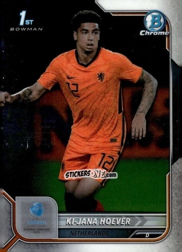 Sticker Ki-Jana Hoever - Bowman Chrome Road To Uefa U21 Euros 2022 n. 68 - Topps