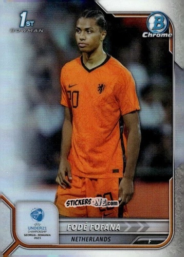 Figurina Fode Fofana - Bowman Chrome Road To Uefa U21 Euros 2022 n. 71 - Topps