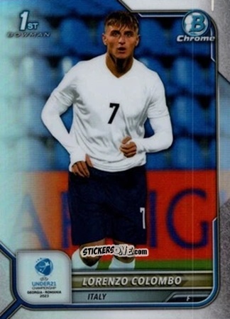 Cromo Lorenzo Colombo - Bowman Chrome Road To Uefa U21 Euros 2022 n. 75 - Topps