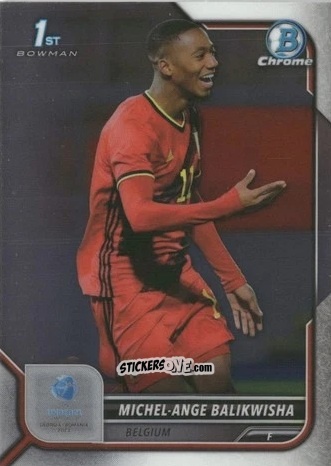 Cromo Michel-Ange Balikwisha - Bowman Chrome Road To Uefa U21 Euros 2022 n. 76 - Topps
