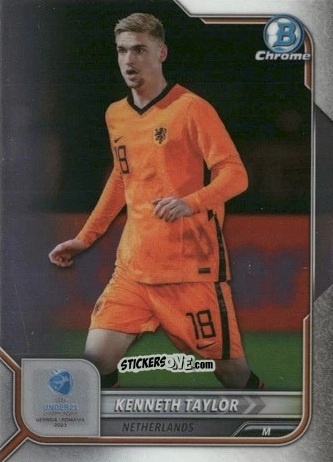 Cromo Kenneth Taylor - Bowman Chrome Road To Uefa U21 Euros 2022 n. 77 - Topps