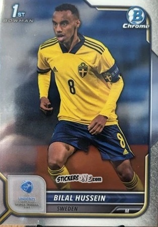 Sticker Bilal Hussein - Bowman Chrome Road To Uefa U21 Euros 2022 n. 78 - Topps