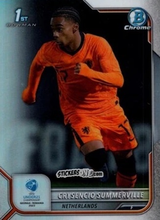 Cromo Crysencio Summerville - Bowman Chrome Road To Uefa U21 Euros 2022 n. 82 - Topps
