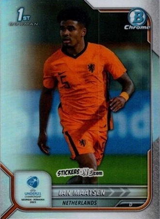 Sticker Ian Maatsen - Bowman Chrome Road To Uefa U21 Euros 2022 n. 85 - Topps