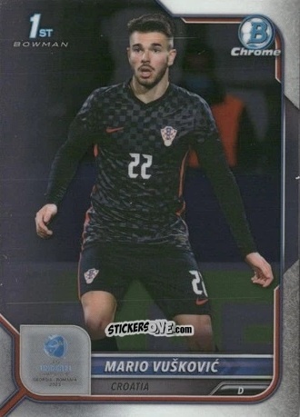 Cromo Mario Vuskovic - Bowman Chrome Road To Uefa U21 Euros 2022 n. 86 - Topps
