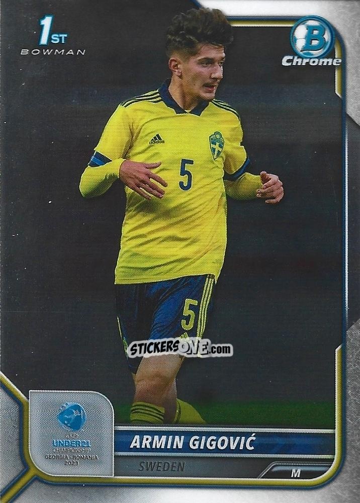 Sticker Armin Gigovic - Bowman Chrome Road To Uefa U21 Euros 2022 n. 88 - Topps