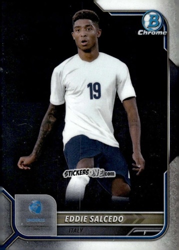 Figurina Eddie Salcedo - Bowman Chrome Road To Uefa U21 Euros 2022 n. 89 - Topps