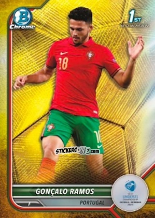 Cromo Goncalo Ramos - Bowman Chrome Road To Uefa U21 Euros 2022 n. 90 - Topps