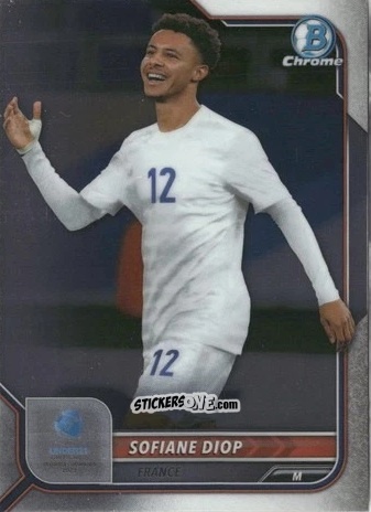 Cromo Sofiane Diop - Bowman Chrome Road To Uefa U21 Euros 2022 n. 96 - Topps
