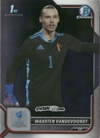 Cromo Maarten Vandevoordt - Bowman Chrome Road To Uefa U21 Euros 2022 n. 103 - Topps