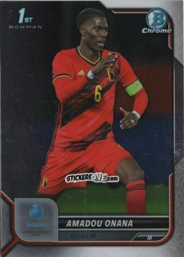 Cromo Amadou Onana - Bowman Chrome Road To Uefa U21 Euros 2022 n. 104 - Topps
