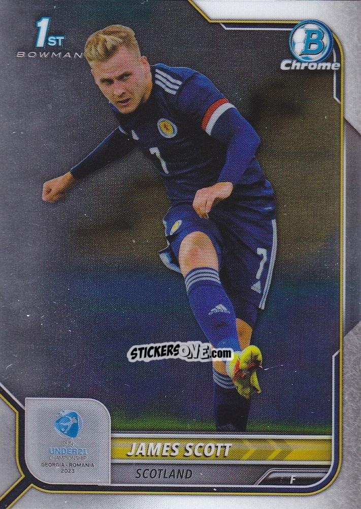 Cromo James Scott - Bowman Chrome Road To Uefa U21 Euros 2022 n. 105 - Topps