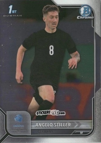 Sticker Angelo Stiller - Bowman Chrome Road To Uefa U21 Euros 2022 n. 108 - Topps