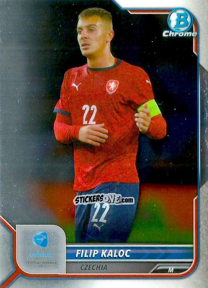 Sticker Filip Kaloc - Bowman Chrome Road To Uefa U21 Euros 2022 n. 109 - Topps