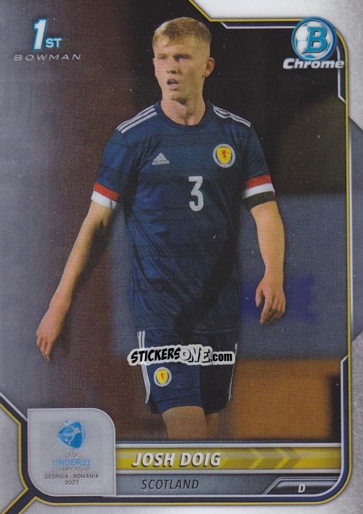 Cromo Josh Doig - Bowman Chrome Road To Uefa U21 Euros 2022 n. 112 - Topps