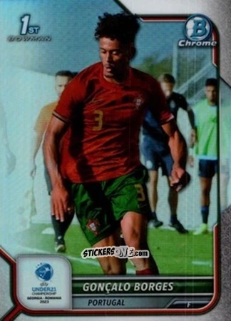 Sticker Goncalo Borges - Bowman Chrome Road To Uefa U21 Euros 2022 n. 117 - Topps