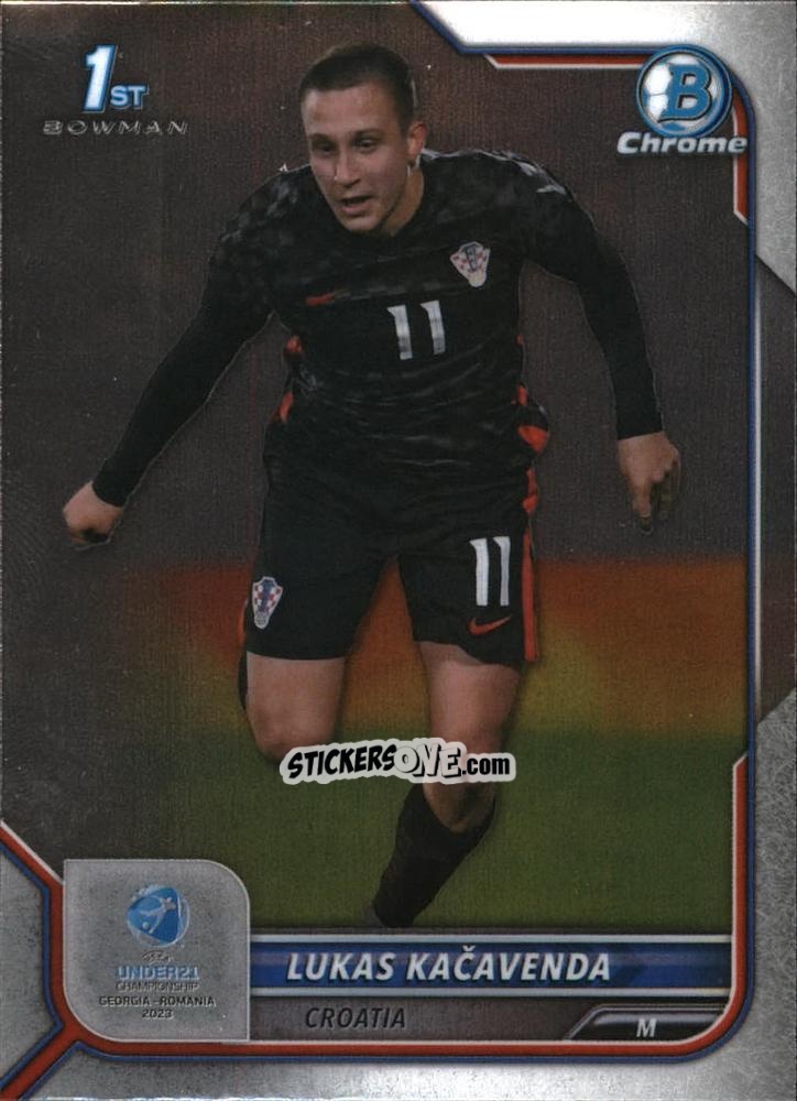 Figurina Lukas Kacavenda - Bowman Chrome Road To Uefa U21 Euros 2022 n. 119 - Topps