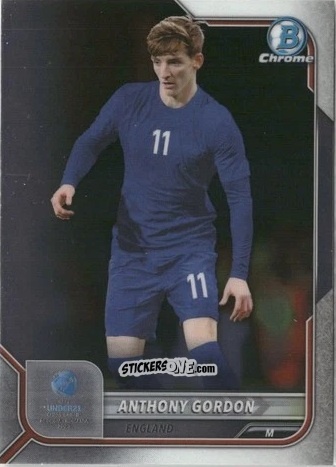 Cromo Anthony Gordon - Bowman Chrome Road To Uefa U21 Euros 2022 n. 120 - Topps