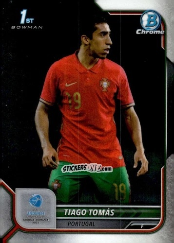 Sticker Tiago Tomas - Bowman Chrome Road To Uefa U21 Euros 2022 n. 126 - Topps