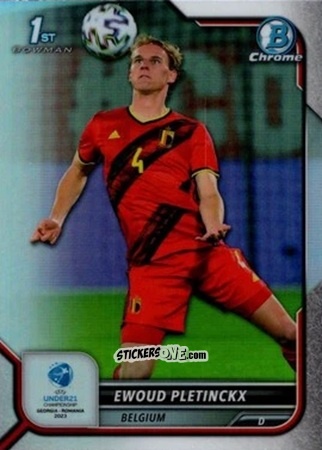Cromo Ewoud Pletinckx - Bowman Chrome Road To Uefa U21 Euros 2022 n. 127 - Topps