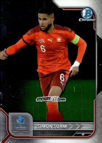 Figurina Simon Sohm - Bowman Chrome Road To Uefa U21 Euros 2022 n. 142 - Topps