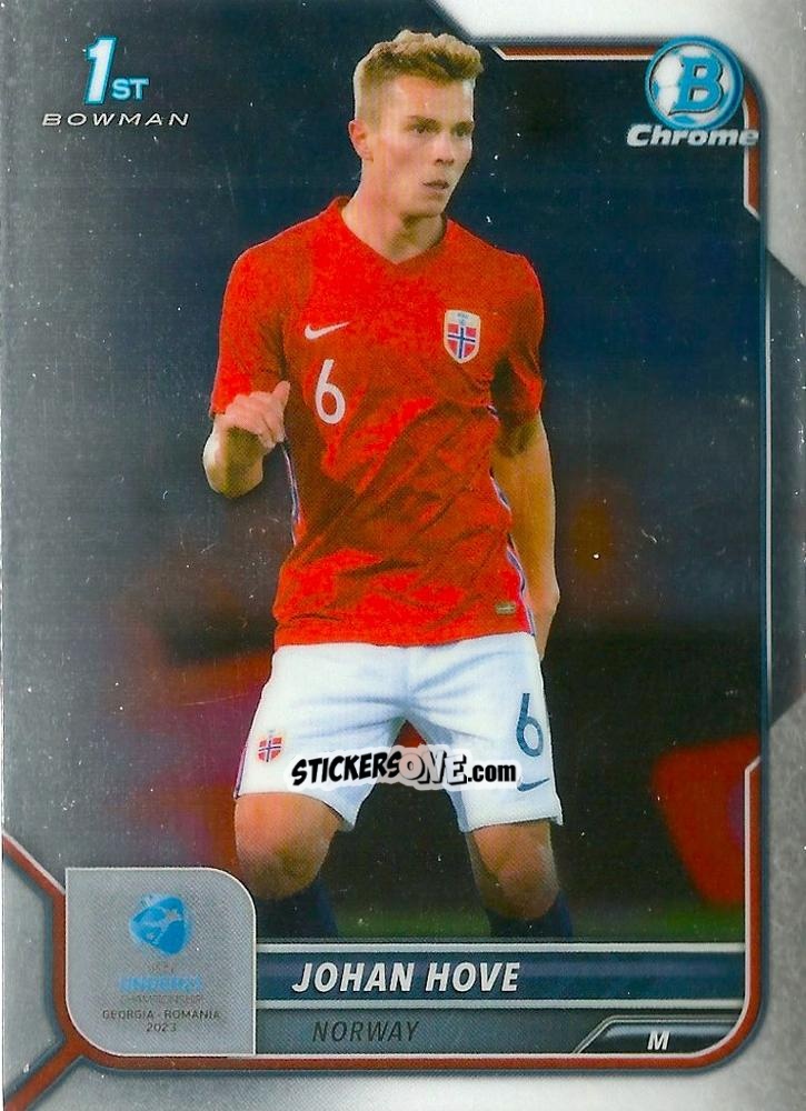 Cromo Johan Hove - Bowman Chrome Road To Uefa U21 Euros 2022 n. 144 - Topps