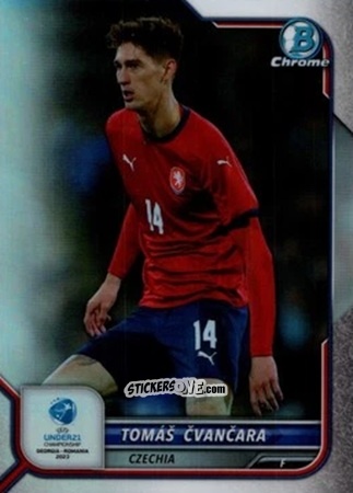 Figurina Tomas Cvancara - Bowman Chrome Road To Uefa U21 Euros 2022 n. 145 - Topps