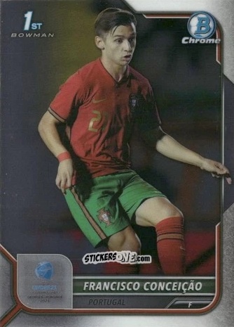Sticker Francisco Conceicao - Bowman Chrome Road To Uefa U21 Euros 2022 n. 150 - Topps
