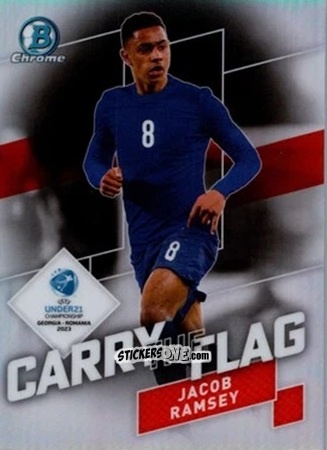 Sticker Jacob Ramsey - Bowman Chrome Road To Uefa U21 Euros 2022 n. CF-1 - Topps