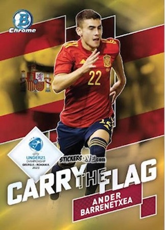 Cromo Ander Barrenetxea - Bowman Chrome Road To Uefa U21 Euros 2022 n. CF-6 - Topps
