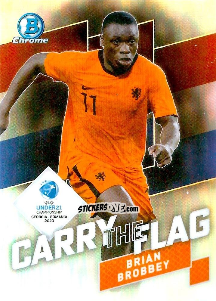 Cromo Brian Brobbey - Bowman Chrome Road To Uefa U21 Euros 2022 n. CF-14 - Topps