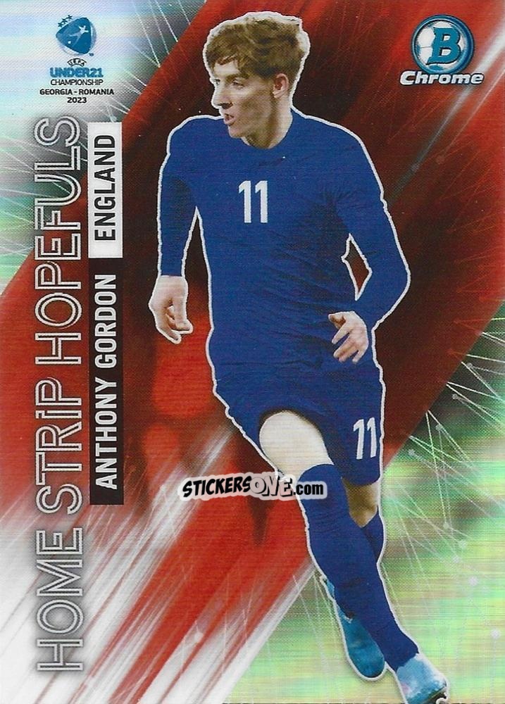 Cromo Anthony Gordon - Bowman Chrome Road To Uefa U21 Euros 2022 n. HS-20 - Topps