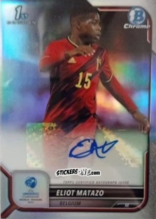 Cromo Eliot Matazo - Bowman Chrome Road To Uefa U21 Euros 2022 n. CA-EM - Topps