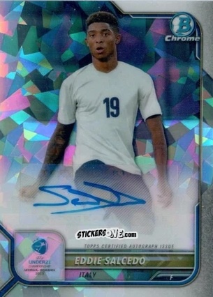 Cromo Eddie Salcedo - Bowman Chrome Road To Uefa U21 Euros 2022 n. CA-ES - Topps