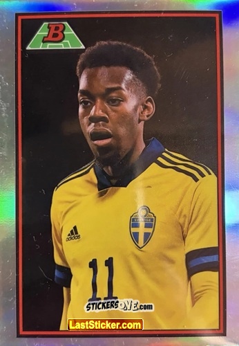 Sticker Anthony Elanga - Bowman Chrome Road To Uefa U21 Euros 2022 n. 89B-15 - Topps