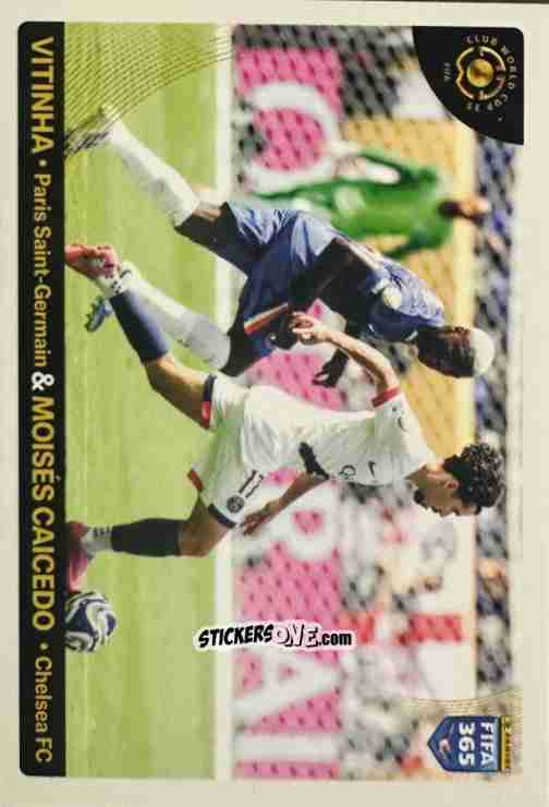 Cromo Adidas Silver Ball - Bronze Ball (Vitinha / Caicedo) - Fifa 365 2026 n. 7 - Panini