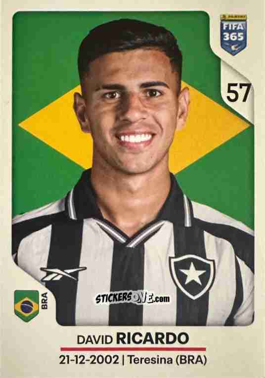 Figurina David Ricardo - Fifa 365 2026 n. 49 - Panini
