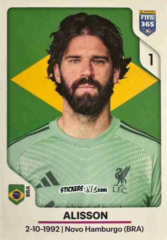 Sticker Alisson Becker - Fifa 365 2026 n. 81 - Panini