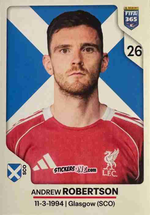 Cromo Andrew Robertson - Fifa 365 2026 n. 85 - Panini