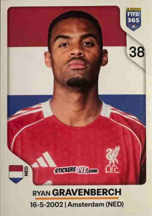 Sticker Ryan Gravenberch - Fifa 365 2026 n. 87 - Panini