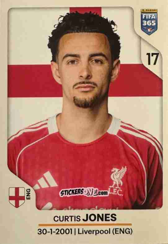 Sticker Curtis Jones - Fifa 365 2026 n. 88 - Panini