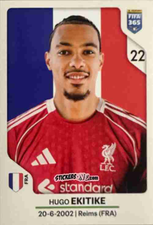 Sticker Hugo Ekitiké - Fifa 365 2026 n. 95 - Panini
