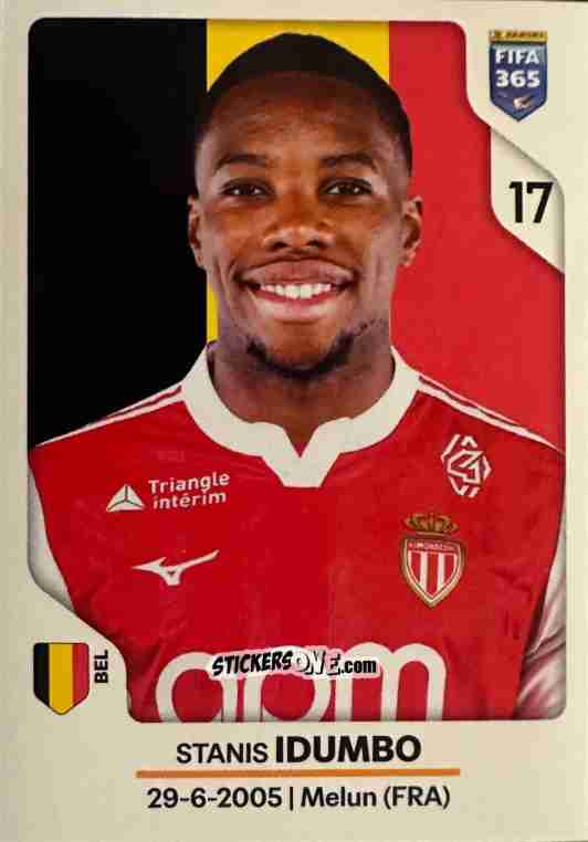 Sticker Stanis Idumbo - Fifa 365 2026 n. 109 - Panini