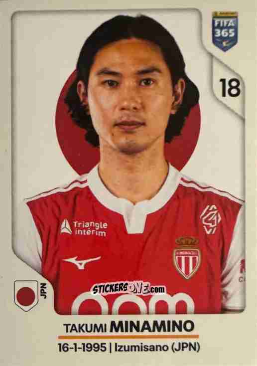 Cromo Takumi Minamino - Fifa 365 2026 n. 113 - Panini