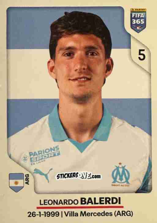 Cromo Leonardo Balerdi - Fifa 365 2026 n. 119 - Panini