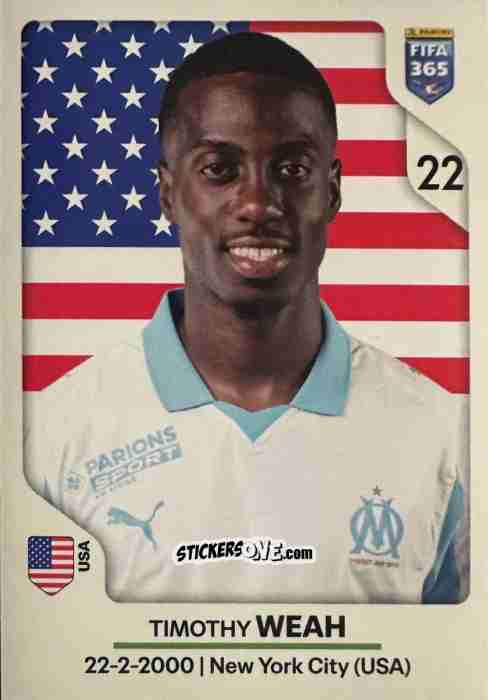 Cromo Timothy Weah - Fifa 365 2026 n. 127 - Panini