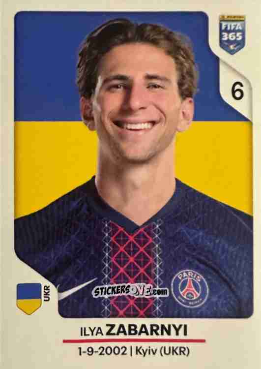 Sticker Illia Zabarnyi - Fifa 365 2026 n. 156 - Panini